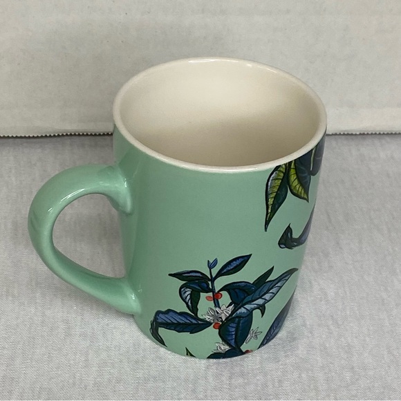 Starbucks 2021 Mint Green Floral Leaves Mermaid Logo Coffee Teacup Mug 10oz. - Picture 5 of 13